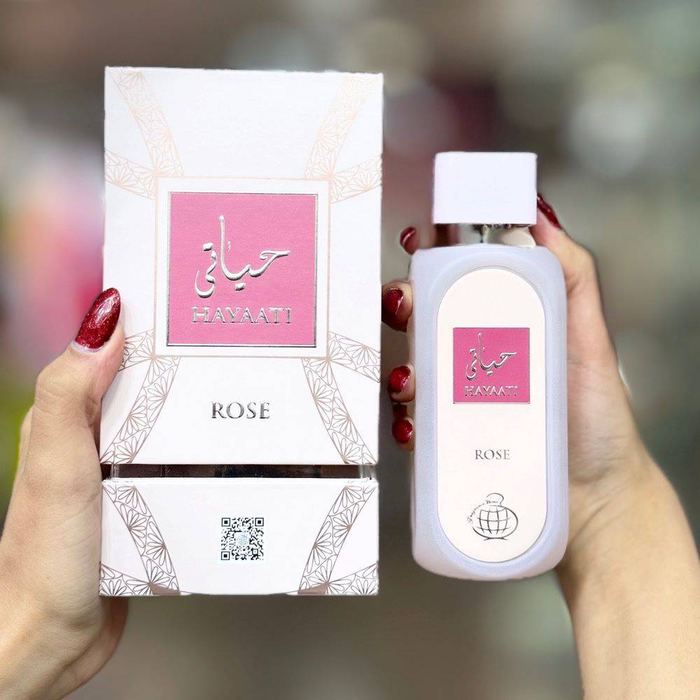 ادکلن ادوپرفیوم اورجینال حیاتی رز (حیاتی صورتی) فرگرانس ورد هارد باکس حجم 100 میل